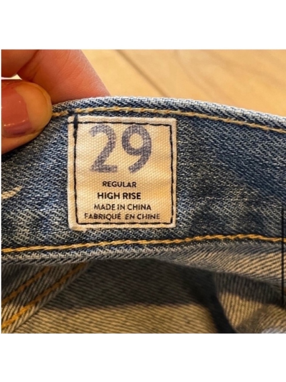 Free People We The Free Blossom High Rise distressed button fly jeans size 29 - Picture 7 of 10